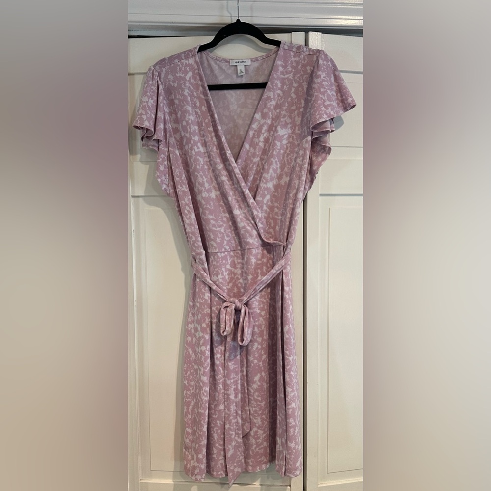 Nine West Pink Faux Wrap Dress